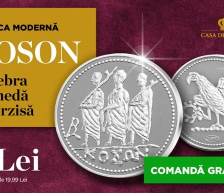 Casa de Monede lanseaza o replica a KOSON-ului, celebra moneda dacica acum interzisa