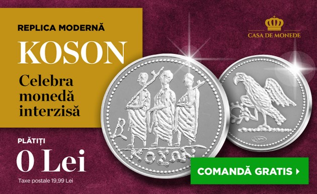 Casa de Monede lanseaza o replica a KOSON-ului, celebra moneda dacica acum interzisa