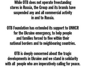 Grupul OTB opreste activitatile comerciale in Rusia