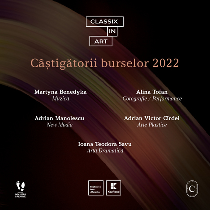 Castigatorii burselor Classix in Art 5000 euro pentru proiecte artistice