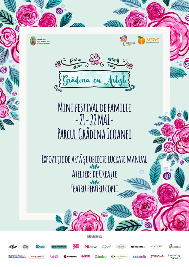 Prima editie din 2022 a Gradinii cu Artisti - 21 - 22 mai, in Parcul Gradina Icoanei