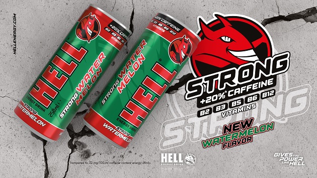 HELL ENERGY Strong cu aroma de pepene verde - gustul verii pe tot parcursul anului