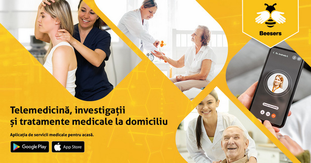 Servicii de telemedicina (sfat medical prin chat si consultatii medicale prin apel video) disponibile pentru pacientii din Romania prin aplicatia BEESERS