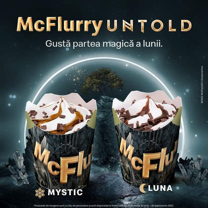 McDonald's lanseaza doua noi inghetate McFlurry Luna si McFlurry Mystic special create pentru fanii UNTOLD
