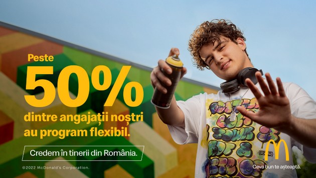 McDonald's ofera peste 1.000 de noi locuri de munca in cadrul campaniei de recrutare "Credem in tinerii din Romania"