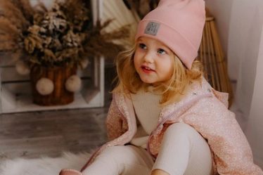 Cizme de Iarna UGG imblanite pentru fetite Kesi Frosty Roz pudra