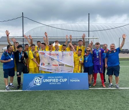 Locul II pentru echipa de Fotbal Special Olympics Romania la Cupa de Fotbal Unificat Special Olympics, Detroit 2022