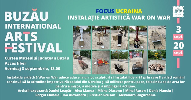 Celula de Arta duce instalatia artistica War on War la Buzau International Arts Festival