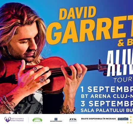 Program si reguli de acces: Celebrul violonist DAVID GARRETT in concert la BT-Arena Cluj-Napoca si Sala Palatului Bucuresti "Alive Tour"