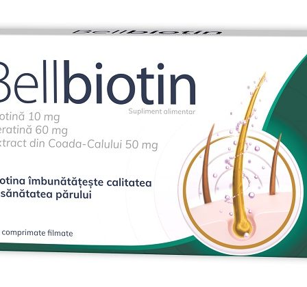 Frumusetea parului, unghiilor si pielii este in siguranta cu Bellbiotin!