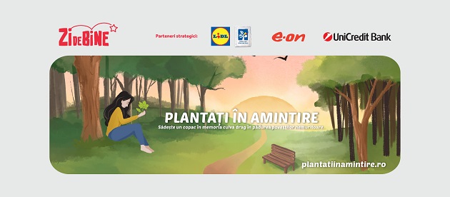 Asociatia Zi de Bine demareaza proiectul "Plantati in amintire" si amenajeaza un parc de mesteceni, in memoria celor trecuti in nefiinta