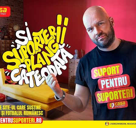 Casa Pariurilor, alaturi de suporterii si fotbalistii romani, prin programul "Suport pentru Suporteri"