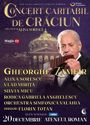 Concert caritabil de Craciun, pe 20 decembrie, la Ateneul Roman