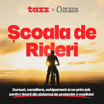 Tazz si The Social Incubator lanseaza Scoala de Rideri, un program de integrare profesionala dedicat tinerilor vulnerabili
