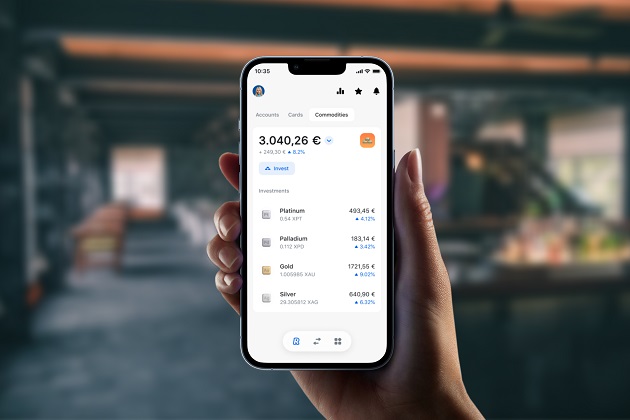 Clientii Revolut pot investi direct in aplicatie in platina si paladiu, pe langa aur si argint