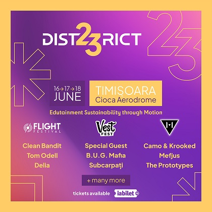 District23 - cel mai mare festival de muzica din vestul Romaniei. Clean Bandit, B.U.G. Mafia, Camo & Krooked printre primii artisti confirmati