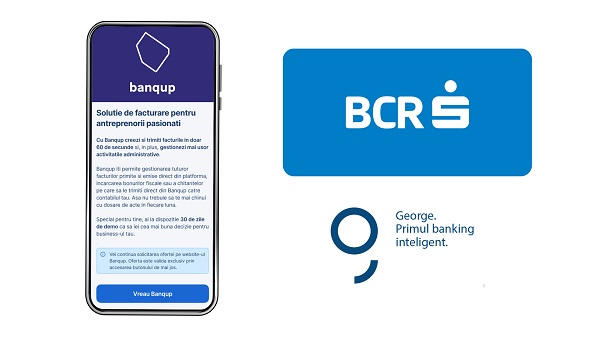 BCR extinde serviciile pentru antreprenori din George, printr-un parteneriat cu Banqup, platforma software de administrare documente si facturare