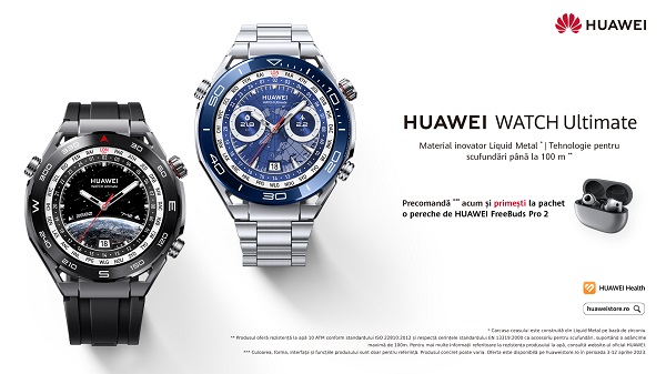 Huawei lanseaza HUAWEI WATCH Ultimate - smartwatch-ul ultra-flagship cu design de lux si performante extreme