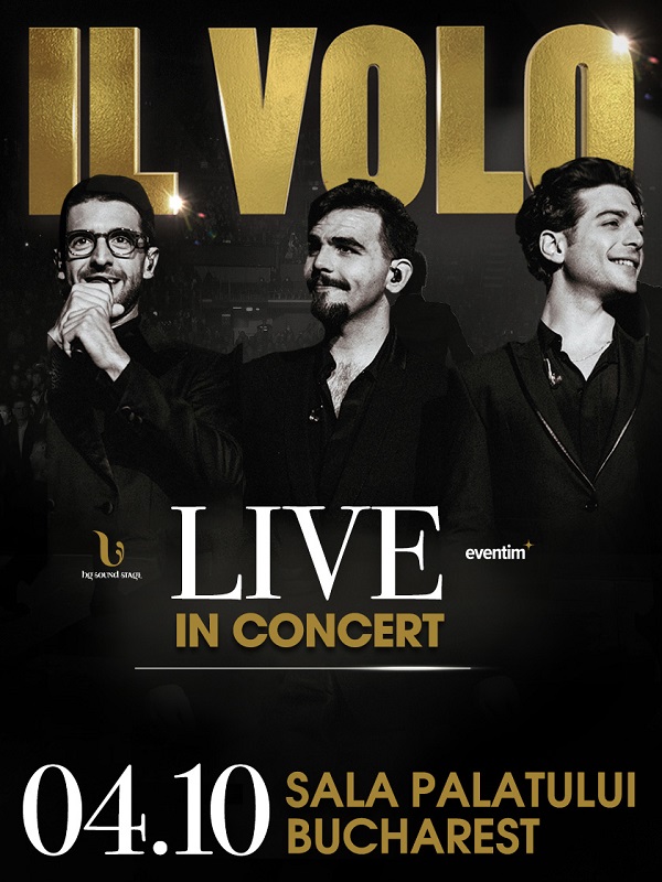 IL VOLO revine in Romania si va concerta pe 4 octombrie, la Sala Palatului