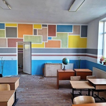 Asociatia BookLand a inceput renovarea Scolii Gimnaziale Brestovat din judetul Timis