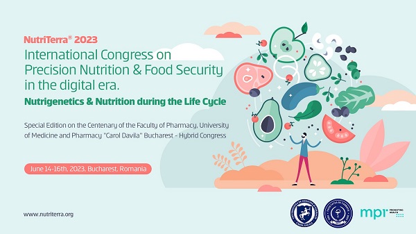 Congresul International NutriTerra 2023 reuneste specialisti din intreaga lume la Bucuresti. Editie dedicata Centenarului Facultatii de Farmacie