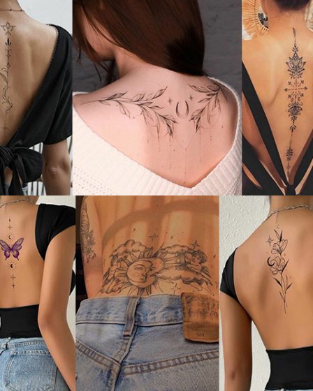 Tatuaje Dama - Catalog Idei de Tatuaje pe Spate pentru Fete si Femei
