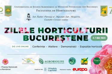 Traieste o experienta senzoriala unica oferita in cadrul Zilelor Horticulturii Bucurestene, in campusul Universitatii de Stiinte Agronomice si Medicina Veterinara din Bucuresti, in perioada 4-7 mai 2023