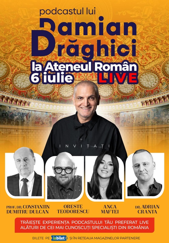 Podcastul lui Damian Draghici - LIVE pe 6 iulie la Ateneul Roman