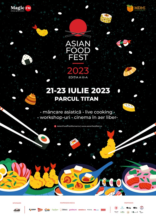 Festivalul bucatariilor asiatice ASIAN FOOD FEST are loc in Bucuresti, intre 21 si 23 iulie