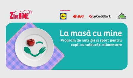 "La masa cu mine", un program de nutritie si sport pentru copiii cu tulburari alimentare, a fost demarat de Asociatia Zi de Bine