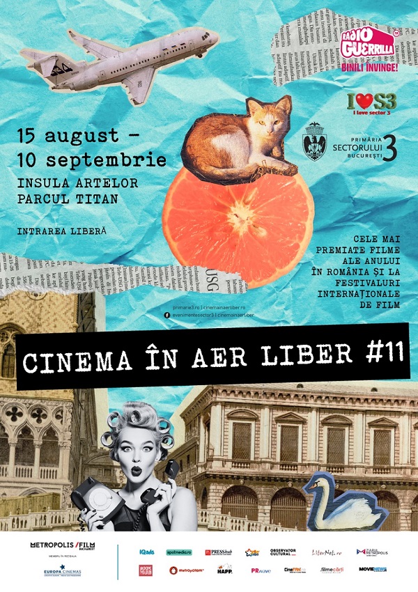 Cinema in aer liber revine intre 15 august si 10 septembrie, in Parcul Titan din Sectorul 3