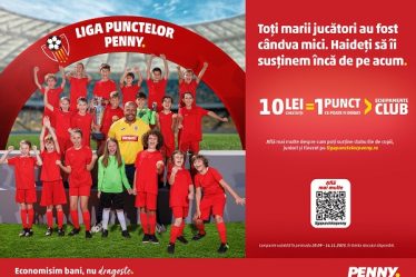 PENNY Romania lanseaza Liga Punctelor PENNY pentru sustinerea cluburilor sportive de fotbal pentru copii, juniori si tineret din toata tara