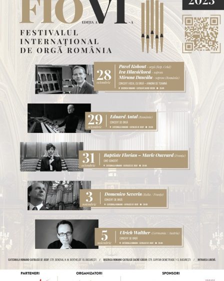 Festivalul International de Orga FIO Romania - Editia a VI-a, Catedrala romano-catolica Sf. Iosif & Biserica romano-catolica Sacré-Cœur 28 octombrie 2023-5 noiembrie 2023