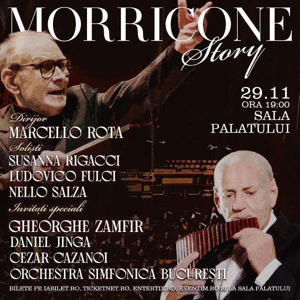 "Morricone Story" - un spectacol eveniment in avanpremiera la Bucuresti pe 29 noiembrie
