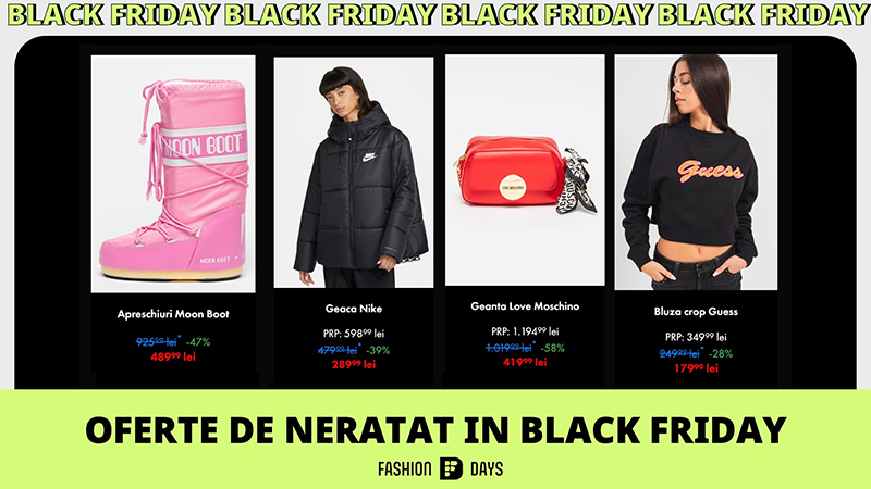BLACK FRIDAY FashionDays Produse