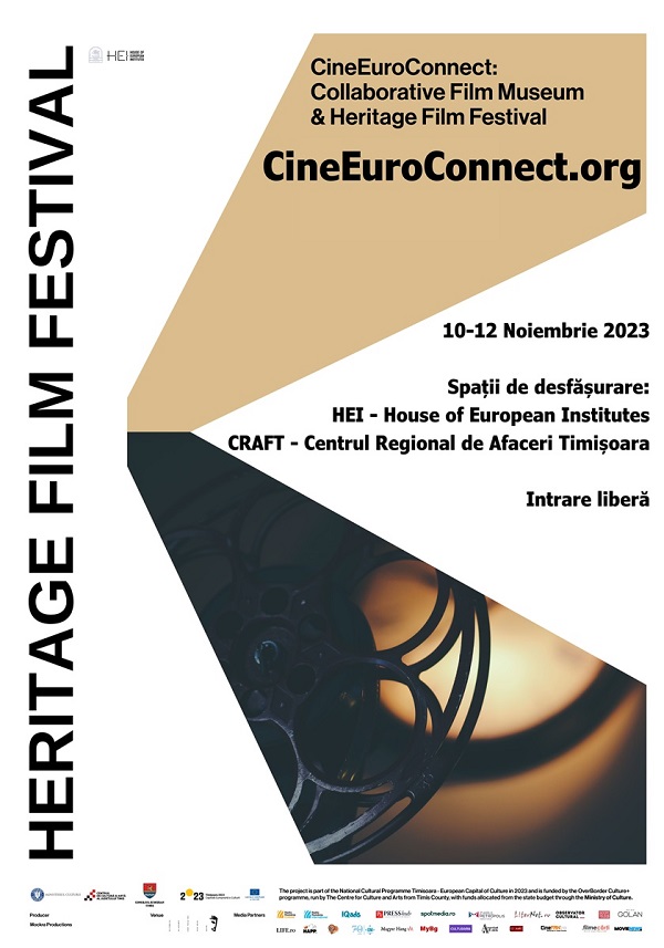 Patrimoniul Cinematografic Revine la Viata prin Heritage Film Festival din cadrul CineEuroConnect in perioada 10-12 noiembrie la Timisoara