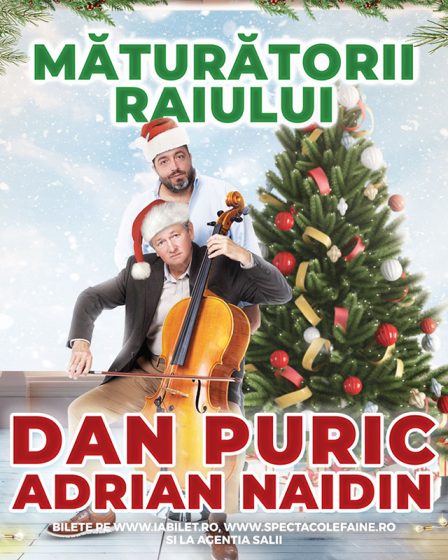 Dan Puric si Adrian Naidin va invita la spectacolul "Maturatorii Raiului" - O seara plina de magie si emotie