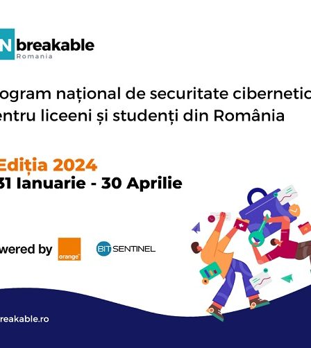 Bit Sentinel si Orange Romania anunta deschiderea inscrierilor in programul national de securitate cibernetica pentru liceeni si studenti, UNbreakable Romania, editia 2024