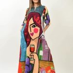 Rochie de vara lunga cu buzunare fara maneci si imprimeu floral Splendido Multicolor
