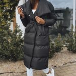 Geaca dama de iarna lunga pana la glezne cu cordon si gluga cu blana Dstreet GLAMWARM Bej