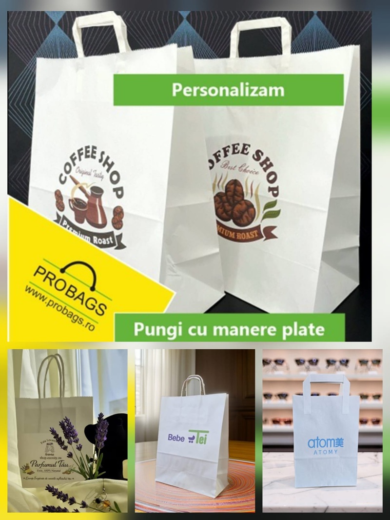 Pungi de hartie personalizate - solutia eficienta de branding pentru afacerea ta