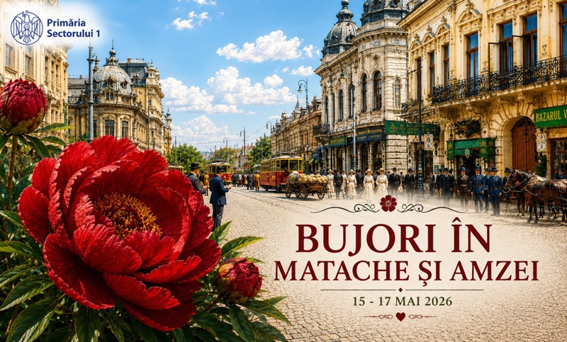 Festivalul Bujorului in pietele Matache si Amzei - 15-17 Mai 2026